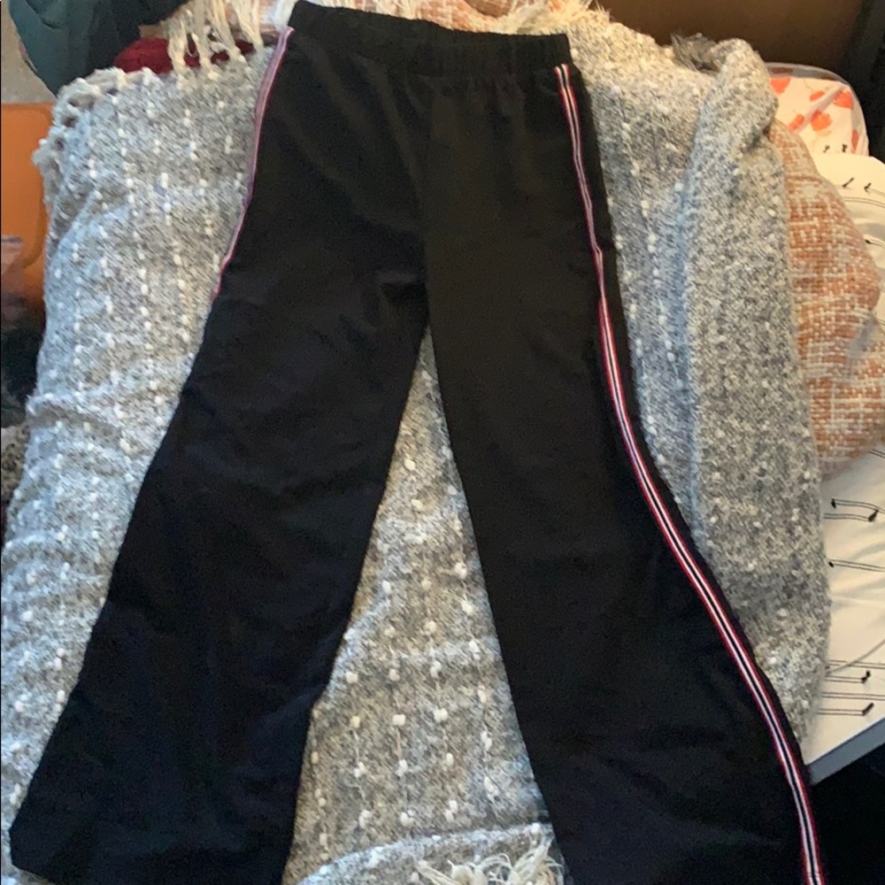 Flare striped pants